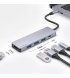 HUB Proove Iron Link 5in1 Type-C to HDMI+3USB3.0+Type-C Silver (HBIL00010604)