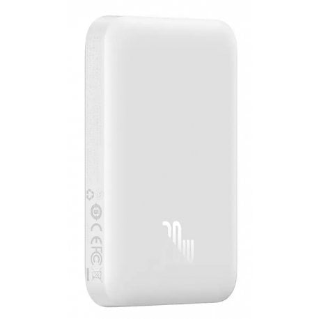 Зовнішній акумулятор Baseus PowerBank Magnetic Mini 20W 6000mAh White (P10059002223-00)
