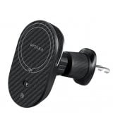 Автотримач з бездротовою зарядкою Pitaka MagEZ Car Mount Pro 2 Qi2 Car Vent Black (CM2402N)