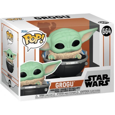 Коллекционная фигурка Funko POP Star Wars: Mandalorian S9 - Grogu w/prama (5908305247586)