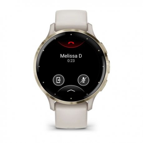 Смарт-часы Garmin Venu 3S Soft Gold Stainless Steel Bezel with Ivory Case and Silicone Band (010-02785-04) EU