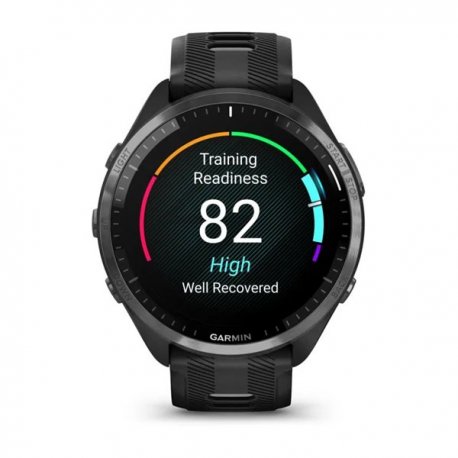Смарт-часы Garmin Forerunner 965 Gray DLC Titan. Bzl w. Blk Case and Black/Powder Gray Sil. Band (010-02809-10/00) EU
