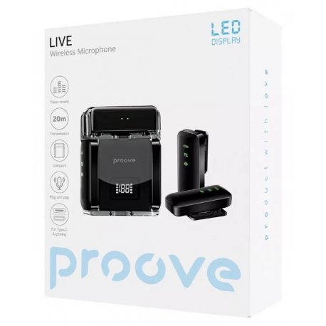 Mікрофон-петличка Proove Live Black (PLWM00012101)