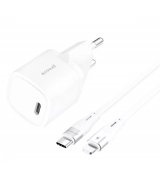 Мережевий зарядний пристрій Proove Silicone Power 20W (Type-C) з кабелем Type-C to Lightning White (WCSP20020102)