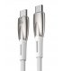 Кабель Baseus Glimmer Series Fast Charging Type-C to Type-C 100W (2m) White (CADH000802)
