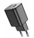 Сетевое зарядное устройство Hoco N41 PD20W+ QC3.0 USB/Type-C Black