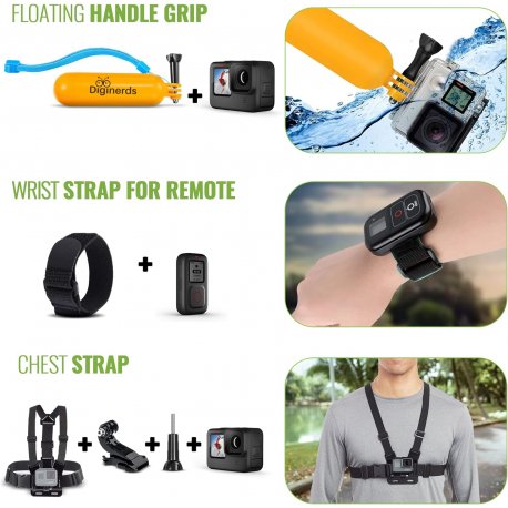 Набор аксессуаров Diginerds 50 in 1 Accessories Kit для экшн-камер Black