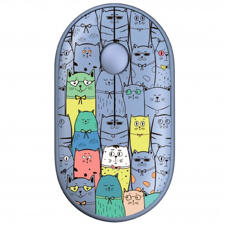 Миша бездротова 2E MF300 Pets: Cats Silent WL BT Blue (2E-MF300WPETSBL)