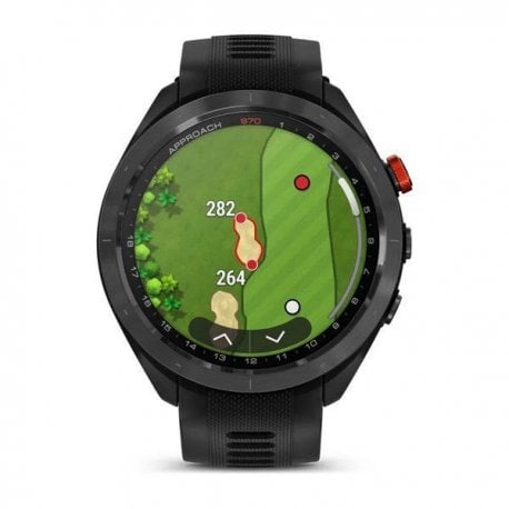 Смарт-часы Garmin Approach S70 47mm Black Ceramic Bezel w. Black Silicone Band (010-02746-12/02) EU