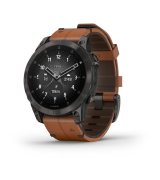 Смарт-годинник Garmin Epix (Gen 2) Sapphire Carbon Gray DLC Titanium with Chestnut Leather Band (010-02582-30) EU