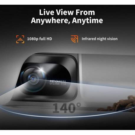 Умная кормушка для животных с камерой и двумя отсеками для корма Petkit YumShare Dual-hopper Camera Pet Feeder (5L) (P591)