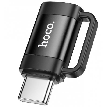 Переходник Hoco UA31E Type-C to Lightning Black
