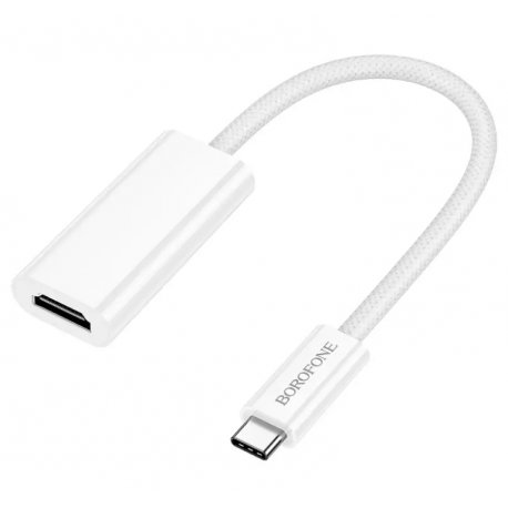 Кабель Borofone DH11 Type-C to HDMI 4K White