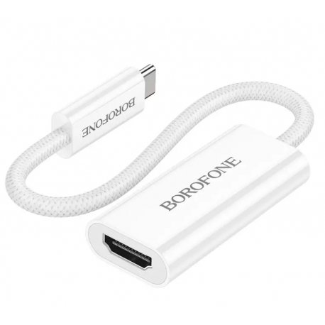 Кабель Borofone DH11 Type-C to HDMI 4K White