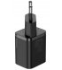 Сетевое зарядное устройство Baseus Super Silicone PD Charger 20W (1Type-C) + With Cable Type-C to Lightning Black (TZCCSUP-B01)