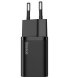 Сетевое зарядное устройство Baseus Super Silicone PD Charger 20W (1Type-C) + With Cable Type-C to Lightning Black (TZCCSUP-B01)