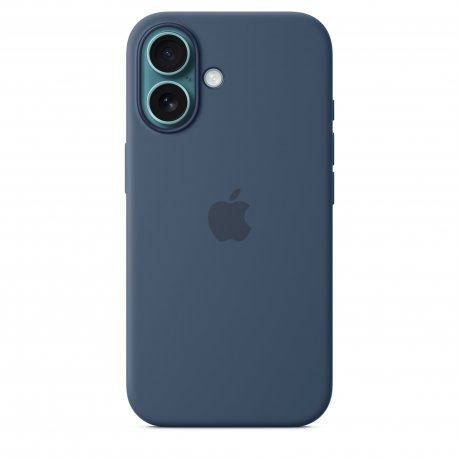 Чехол Apple iPhone 16 Silicone Case with MagSafe Denim (MYY23)