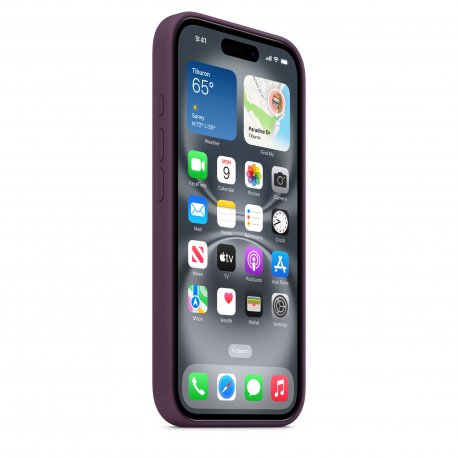 Чехол Apple iPhone 16 Silicone Case with MagSafe Plum (MYY43)