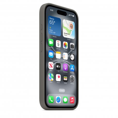 Чохол Apple iPhone 16 Silicone Case with MagSafe Stone Gray (MYY33)