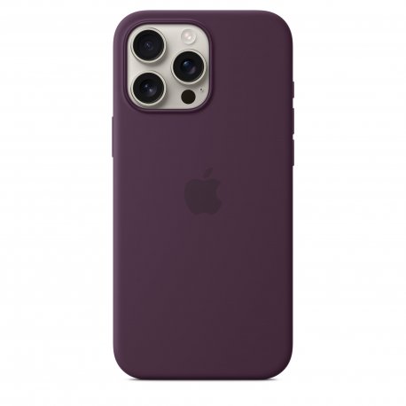 Чехол Apple iPhone 16 Pro Max Silicone Case with MagSafe Plum (MYYW3)