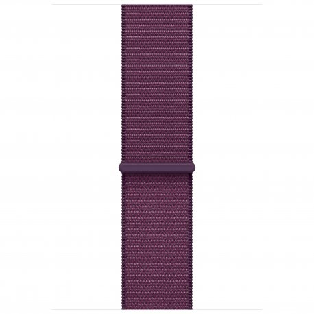 Apple Watch Series 10 46mm (GPS) Rose Gold Aluminium Case with Plum Sport Loop (MWWV3)
