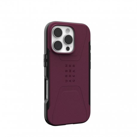 Чехол UAG Civilian Magsafe для iPhone 16 Pro Bordeaux