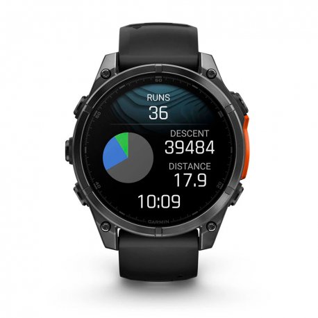 Смарт-часы Garmin fenix 8 AMOLED 47mm Slate Gray with Black Silicone Band (010-02904-00) EU