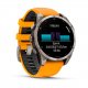 Смарт-часы Garmin fenix 8 AMOLED 47 мм Sapphire Titanium with Spark Orange/Graphite Silicone Band (010-02904-11)