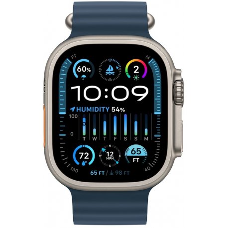Б/у Apple Watch Ultra 2 49mm (GPS+LTE) Titanium Case with Blue Ocean Band (MREG3)