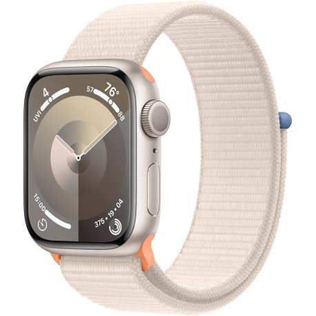 Б/у Apple Watch Series 9 41mm (GPS) Starlight Aluminum Case with Starlight Sport Loop (MR8V3) (Как новый)