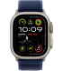 Apple Watch Ultra 2 (2024) 49mm (GPS+LTE) Natural Titanium Case with Blue Trail Loop – M/L (MX4L3)