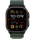 Apple Watch Ultra 2 (2024) 49mm (GPS+LTE) Black Titanium Case with Dark Green Alpine Loop - Small (MX4Q3)