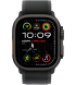 Apple Watch Ultra 2 (2024) 49mm (GPS+LTE) Black Titanium Case with Black Trail Loop – S/M (MX4U3)