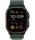 Apple Watch Ultra 2 (2024) 49mm (GPS+LTE) Black Titanium Case with Dark Green Alpine Loop - Medium (MX4R3)