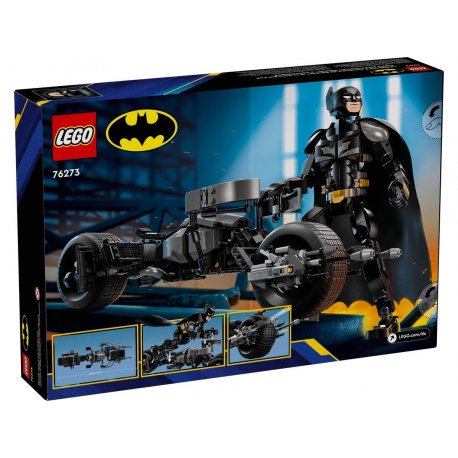 Конструктор LEGO DC Batman Фигурка Бэтмена для сборки и бэтцикл (76273)