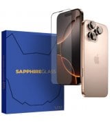 Захисне скло iLera Sapphire Ultra + Glass для iPhone 16 Pro Black (iLSPDL+16PR)