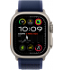 Apple Watch Ultra 2 (2024) 49mm (GPS+LTE) Natural Titanium Case with Blue Trail Loop – M/L (MX4L3UL/A)