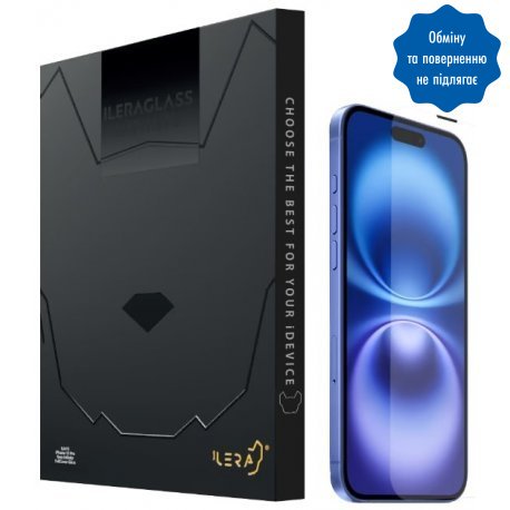 Защитное стекло iLera Infinity Full Cover Glass для iPhone 16 (iLin16)