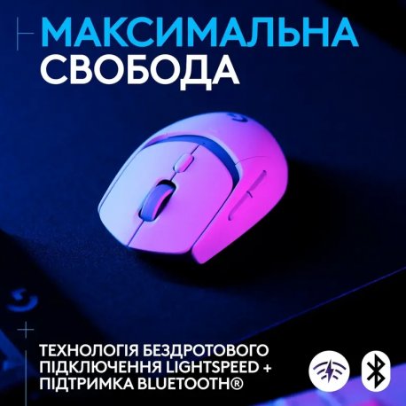 Миша комп'ютерна бездротова Logitech G309 White