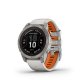 Смарт-часы Garmin Fenix 7 Pro Sapphire Solar Titanium w. Fog Gray/Ember Orange Band (010-02777-21/20) EU