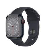 Apple Watch Series 8 41mm (GPS+LTE) Midnight Aluminum Case w. Midnight Sport Band - Size M/L (MNUW3) Open Box