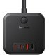 Мережевий зарядний пристрій Baseus PowerCombo Cube Power Strip 30W 3xAC+2xUSB+2xType-C (1.5m) Black (E00066400117-00)