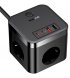 Мережевий зарядний пристрій Baseus PowerCombo Cube Power Strip 30W 3xAC+2xUSB+2xType-C (1.5m) Black (E00066400117-00)
