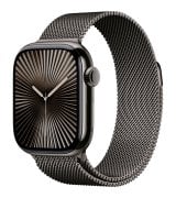 Apple Watch Series 10 42mm (GPS+LTE) Slate Titanium Case with Slate Milanese Loop (MX053)