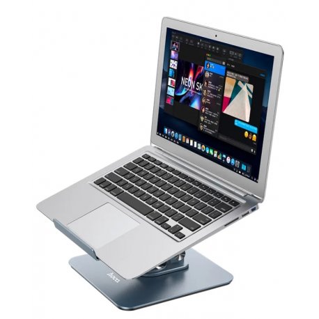 Підставка для ноутбука Hoco PH52 Plus Might Metal Rotating Tablet Desktop Holder Gray