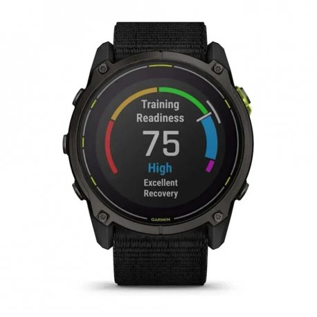 Смарт-часы Garmin Enduro 3 Carbon Gray DLC Titanium with Black UltraFit Nylon Strap (010-02751-01)