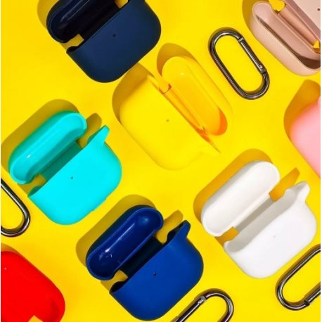 Чехол NN Silicone Case New with Carbine для AirPods 4 Mint Gum