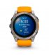 Смарт-часы Garmin fenix 8 AMOLED 51mm Sapph. Carbon Gray DLC Tit. with Spark Orange/Graphite Sil. Band (010-02905-11)