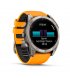 Смарт-часы Garmin fenix 8 AMOLED 51mm Sapph. Carbon Gray DLC Tit. with Spark Orange/Graphite Sil. Band (010-02905-11)