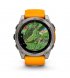 Смарт-часы Garmin fenix 8 AMOLED 51mm Sapph. Carbon Gray DLC Tit. with Spark Orange/Graphite Sil. Band (010-02905-11)